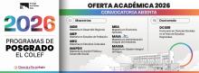 Convocatoria Admisión 2026: El COLEF